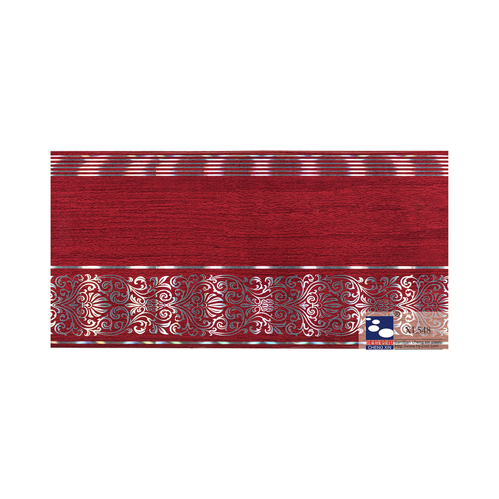 Tersuai pelbagai warna Bunga Bercetak Cantik 210mm Kerajang Setem Panas Untuk Papan Pvc XL548