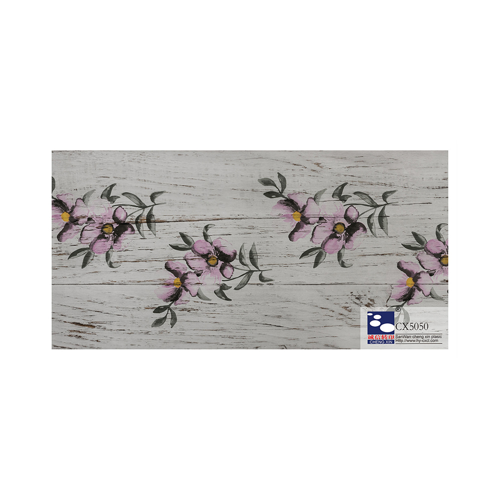 Pelbagai Warna Marmar Hot Stamping Foil dengan Bunga Bercetak Berbeza untuk Panel CX5050
