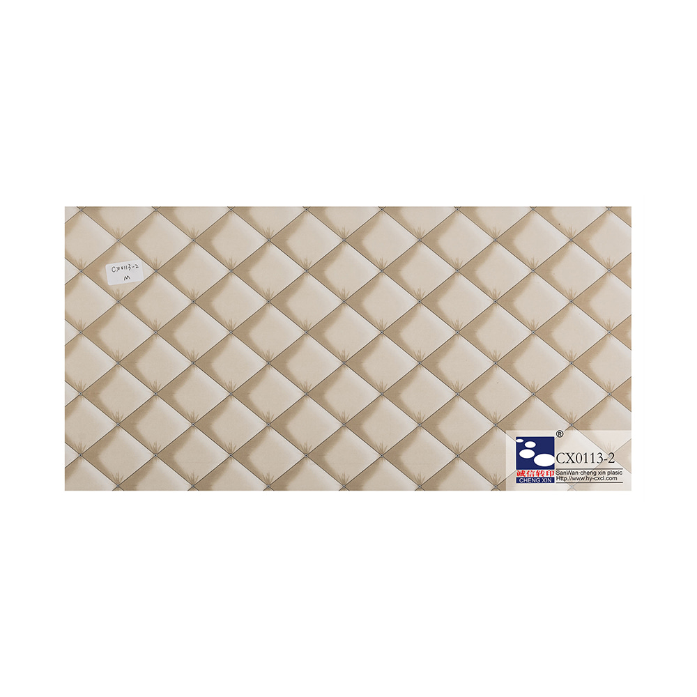 Kerajang Setem Panas Bijian Kayu Dibuat dengan Baik untuk Siling PVC dengan Servis Baik CX0113-2