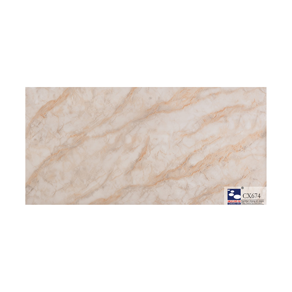 Hot Sale Decorative Murah Marble Hot Stamping Foil digunakan Untuk Panel Pvc CX674